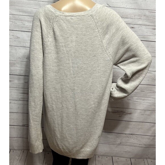 Gap Sweater Gray Silver Glittery Knit - Picture 9 of 13